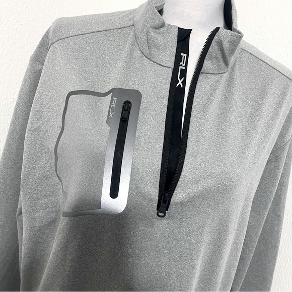 Ralph Lauren RLX Men's Driver Luxury Half Zip Pullover, XL Reflective Lettering - Picture 2 of 11